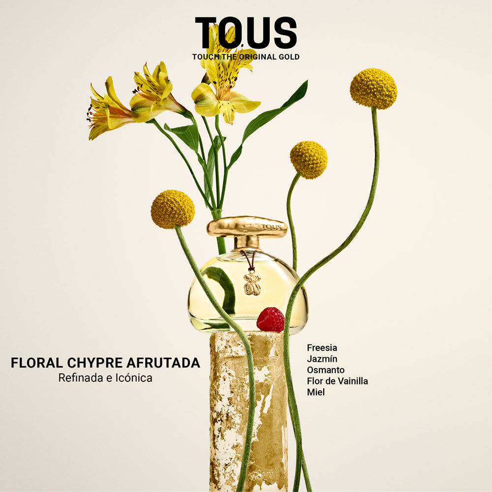 TOUS Touch The Original Gold - Eau de Toilette Mujer | Fragancia Floral Dorada