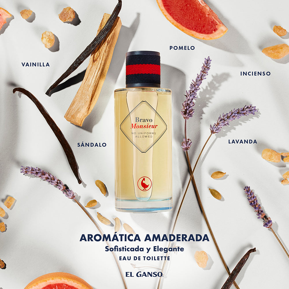 EL GANSO Bravo Monsieur Eau de Toilette - Perfume Hombre Sofisticado Iris Sándalo