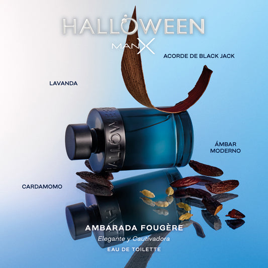 HALLOWEEN Man X Eau de Toilette - Perfume Hombre Whisky Café Cuero