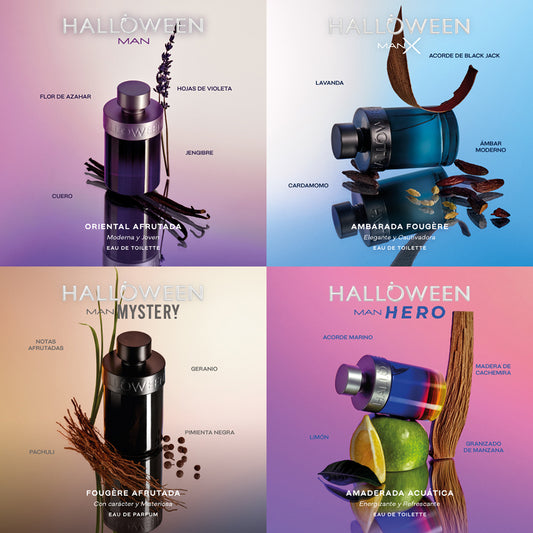 HALLOWEEN Man Eau de Toilette - Perfume Hombre Cuero Especiado Seductor