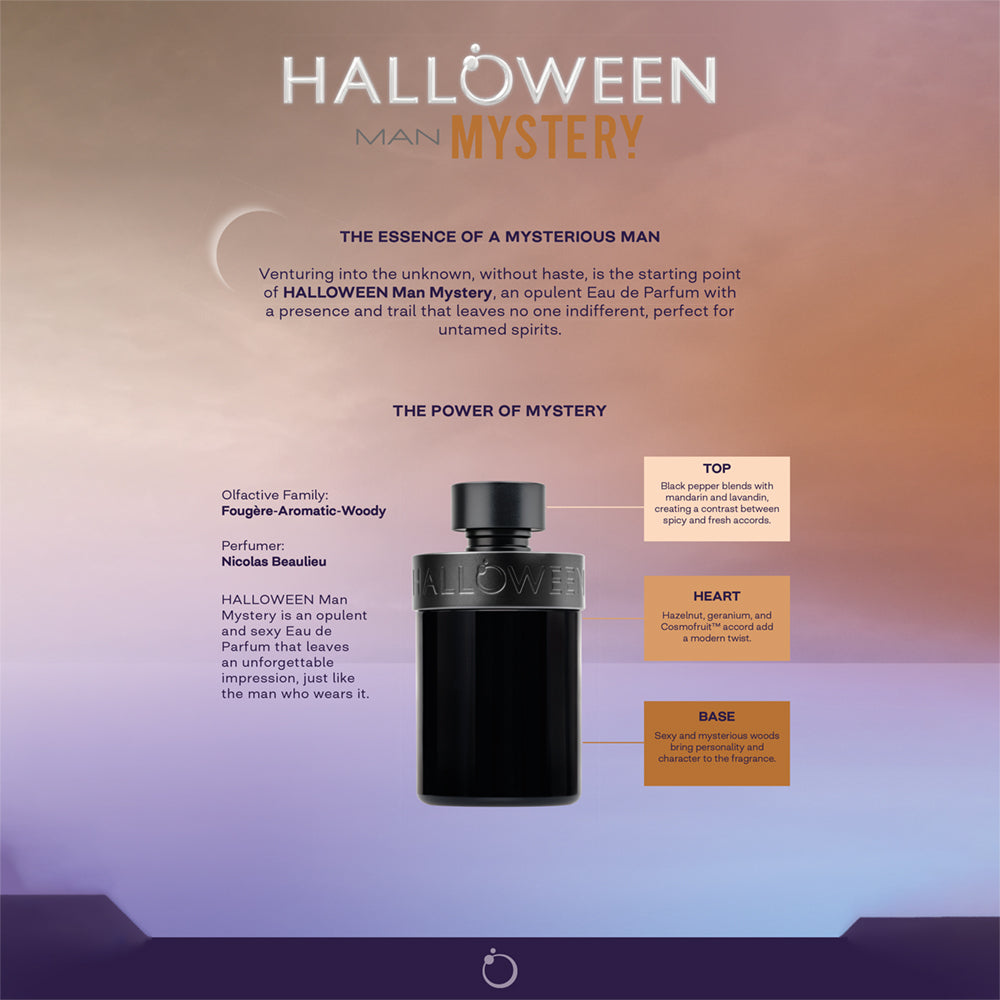 HALLOWEEN Man Mystery Eau de - Perfume Hombre Fougère Aromático