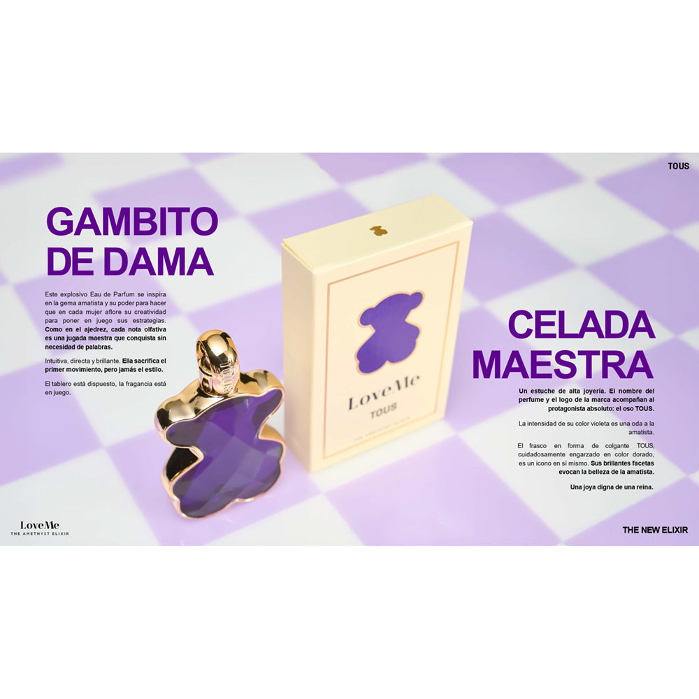TOUS AMATHYST Elixir Parfum - Perfume de Mujer con Cereza Negra y Peonía